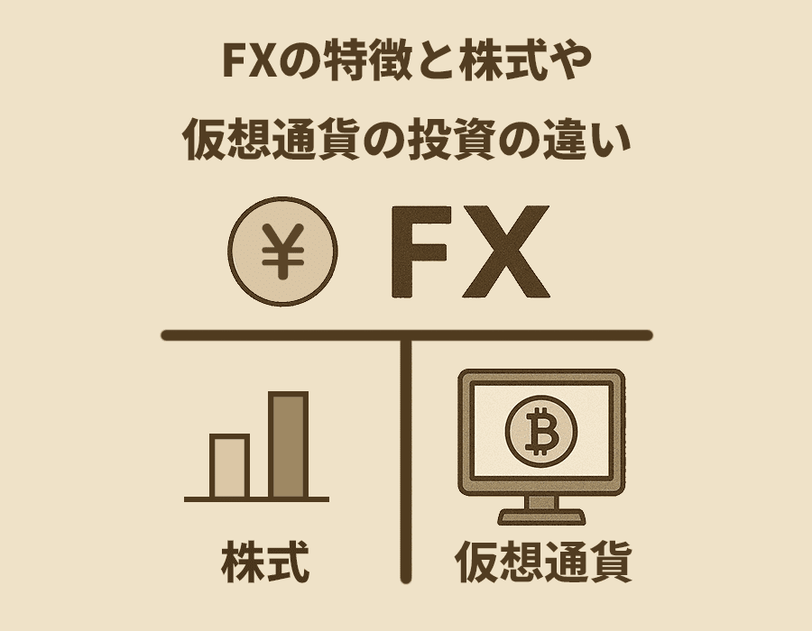 FXと株と仮想通貨の違い